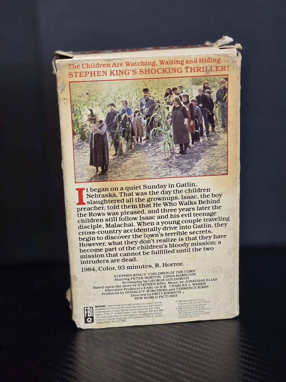 The Children Of The Corn Betamax 1984 NOT VHS